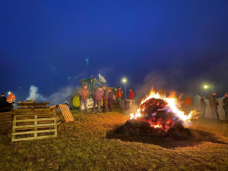 À Meaux (Seine-et-Marne) lors de la mobilisation des agriculteurs fin janvier 2024.