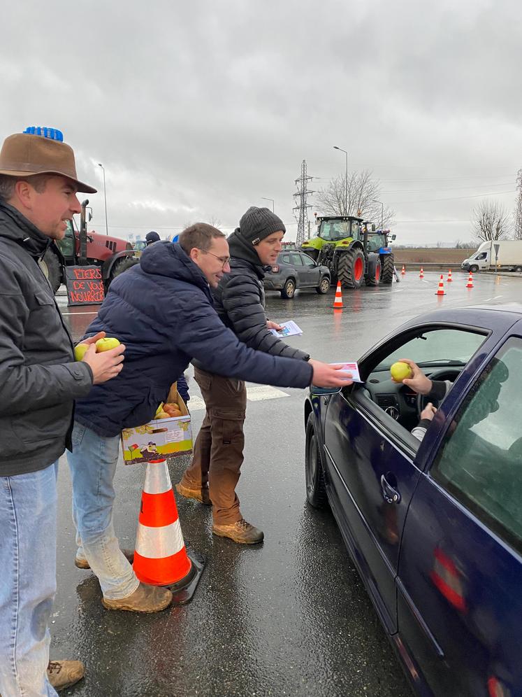 À Meaux (Seine-et-Marne) lors de la mobilisation des agriculteurs fin janvier 2024.
