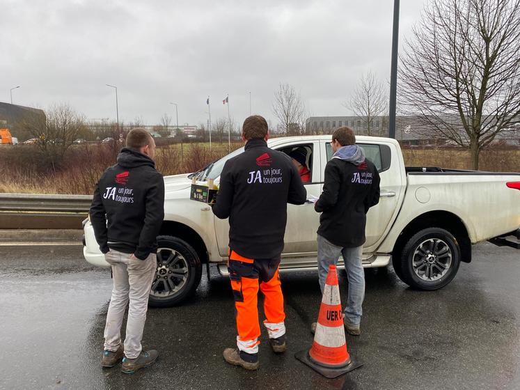 À Meaux (Seine-et-Marne) lors de la mobilisation des agriculteurs fin janvier 2024.
