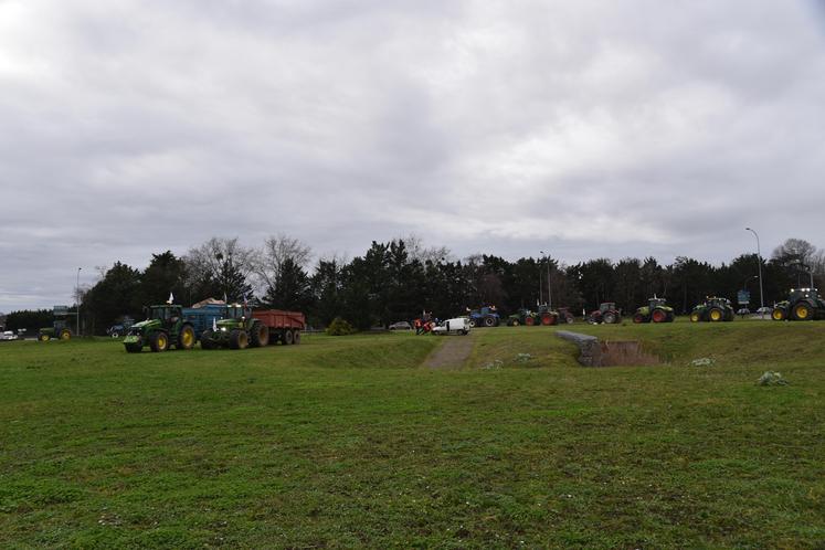 Manifestation des agriculteurs à Melun fin janvier 2024.