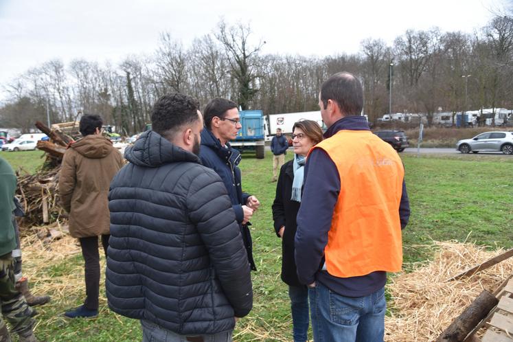 Manifestation des agriculteurs à Melun fin janvier 2024.