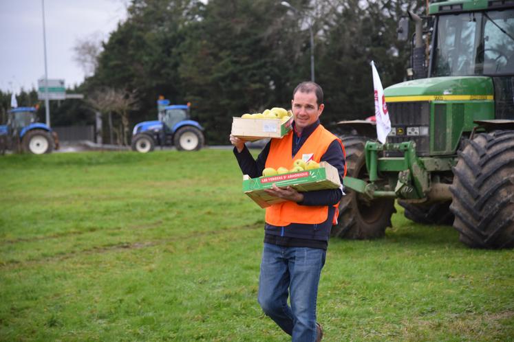 Manifestation des agriculteurs à Melun fin janvier 2024.