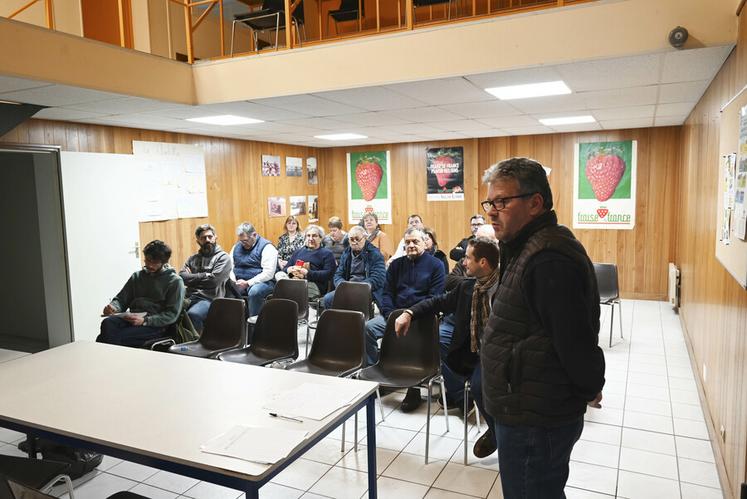 Jeudi 22 février, à Fontaines-en-Sologne. Franck Guilloteau, président du Cadran de Sologne, a présenté avec son directeur Laurent Renaud, la coopérative aux personnes présentes durant la journée des Cuma de Loir-et-Cher. 