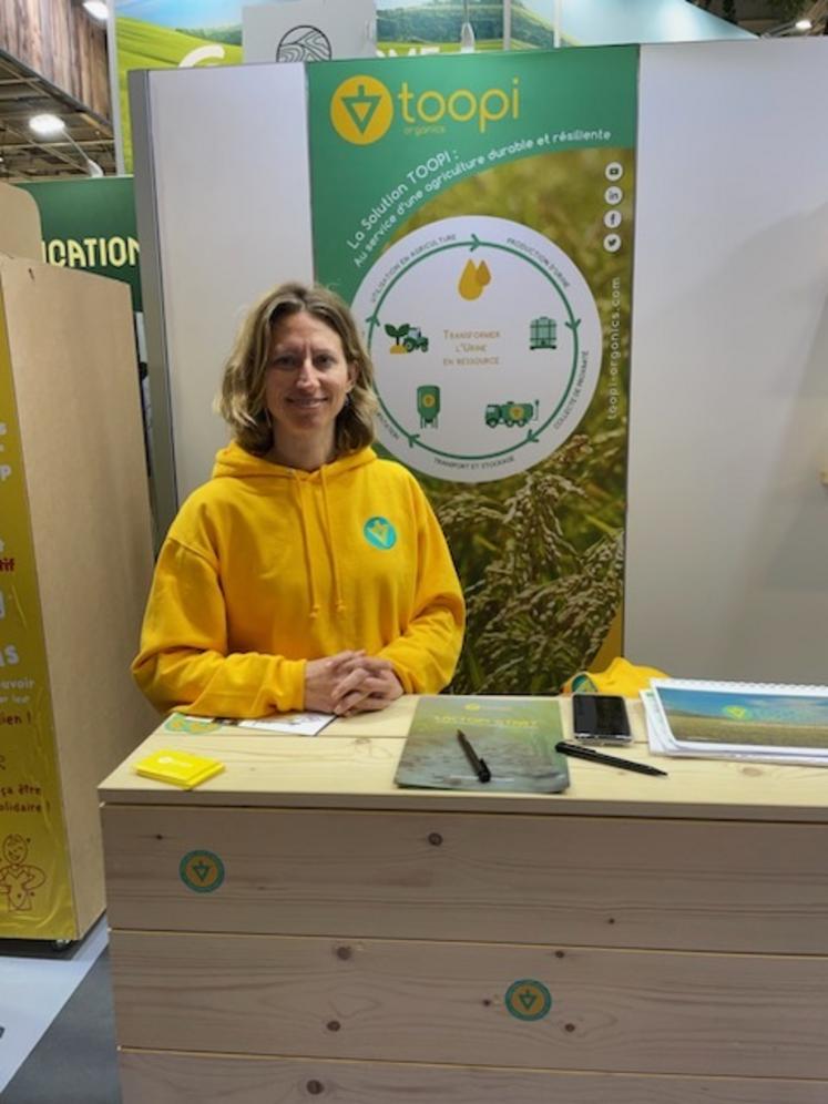 Toopi Organics avait son stand au Sia pour présenter ses produits, mais aussi collecter l'urine des visiteurs.