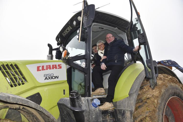 Romain Plouvier, Valérie Lacroute et Fabrice Jeulin.