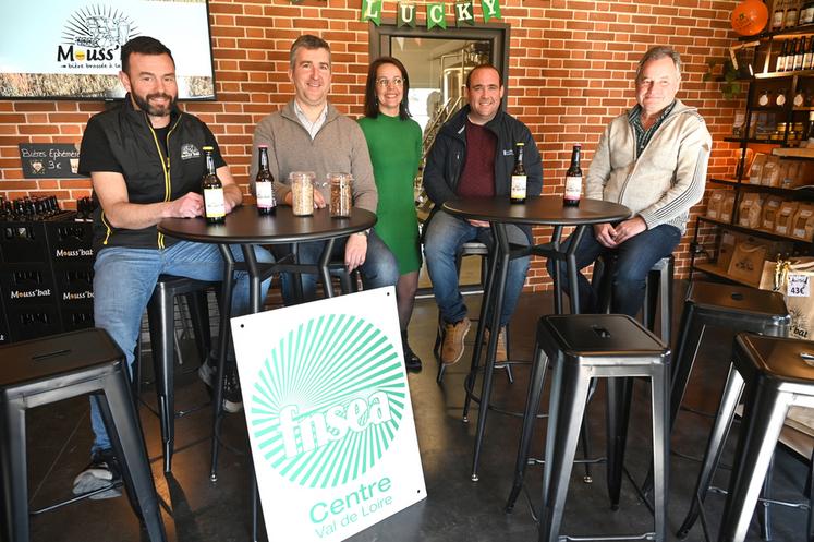 À Chaingy (Loiret), jeudi 14 mars. La FNSEA 45 a organisé une rencontre pour mettre à l'honneur la filière orge brassicole.