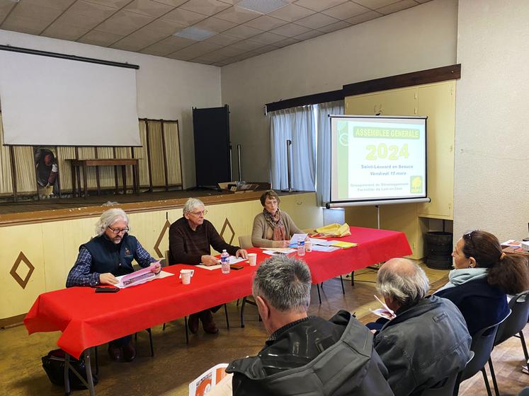 Vendredi 15 mars, à Saint-Léonard-en-Beauce. L'assemblée générale du GDF 41 était présidée par Marie-Thérèse Fleury. 