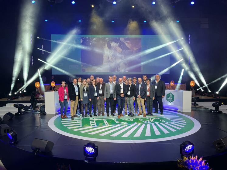 Mardi 26 mars, à Dunkerque (Nord). Une délégation de Centre-Val de Loire participe au congrès de la FNSEA.