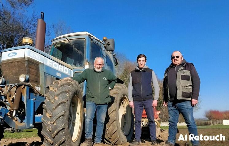 Jacques Fauvarque, Ludovic et Frédéric Naudier s'opposent au projet de construction d'une prison à Noiseau (Val-de-Marne).