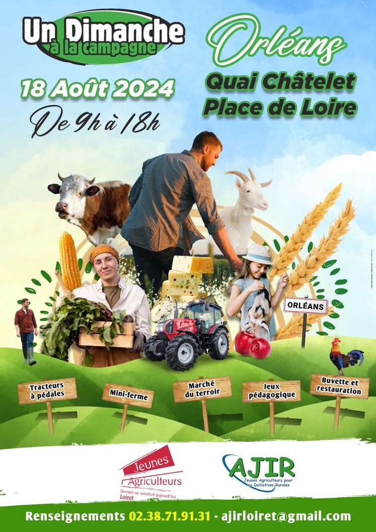 Affiche Un Dimanche à la campagne 2024.