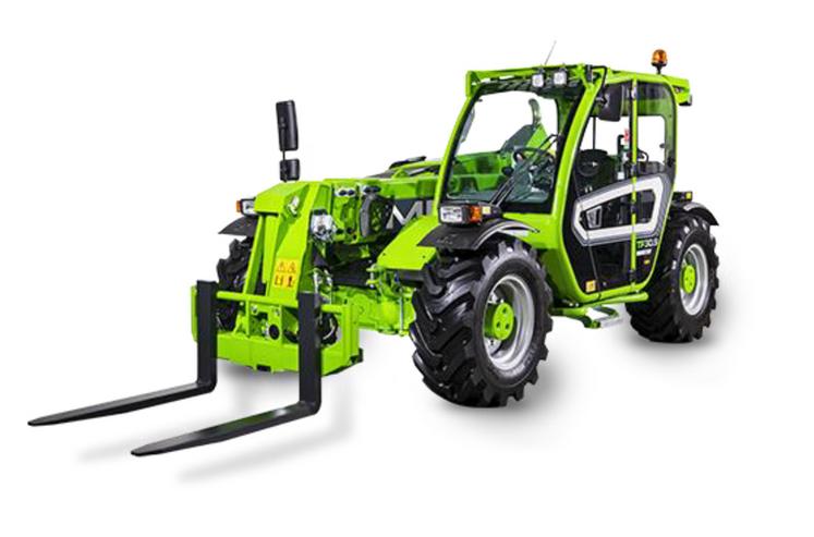 Merlo est le seul fabricant à offrir une porte coulissante avec une ouverture à 180 °, de série sur toute la gamme.