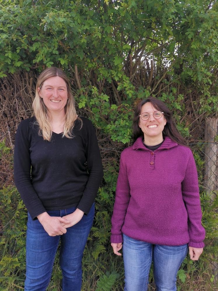 Aurélie Mançois (à g.) et Ludivine Marteau ont succédé à Luc Poullain à la présidence de l'appellation Touraine-Chenonceaux.