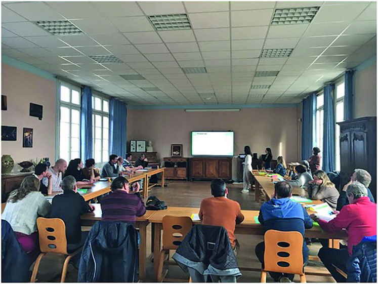 Mardi 19 mars, à Chailly-en-Brie (Seine-et-Marne). Une réunion technique bovin lait a eu lieu au lycée agricole La Bretonnière.