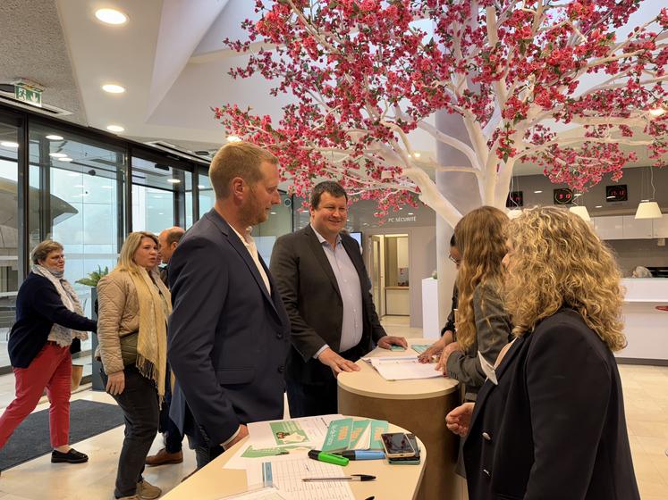 L'équipe de la FDSEA Île-de-France a accueilli les adhérents le matin autour d'un moment de convivialité.