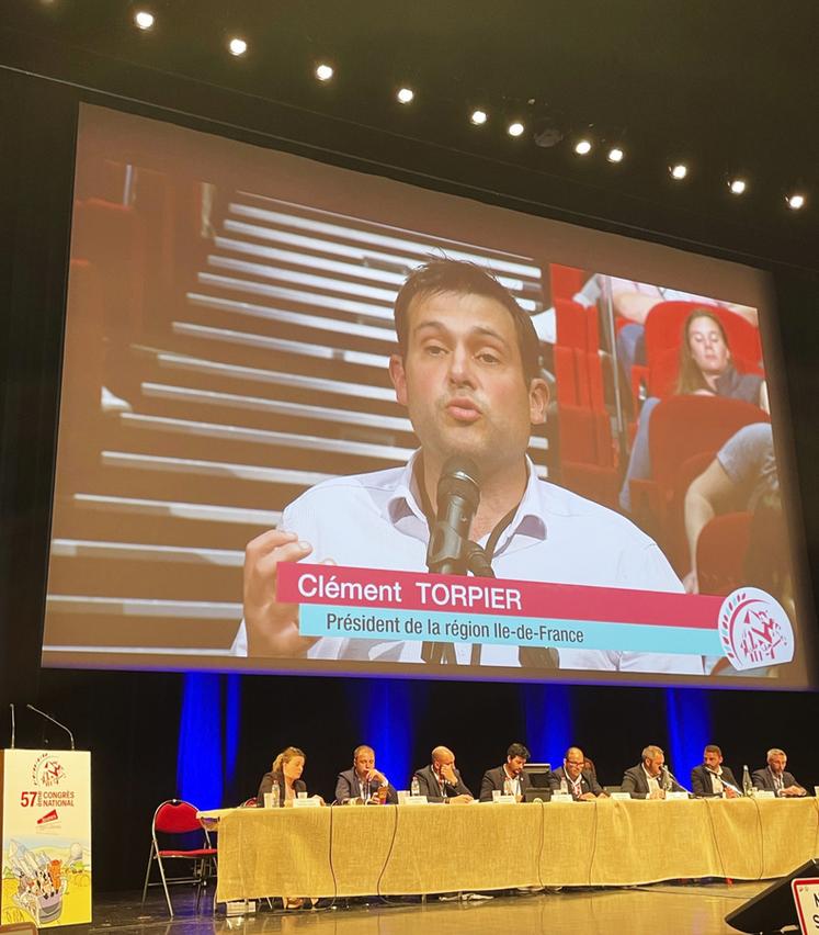 Intervention de Clément Torpier, président de JA région Île-de-France.