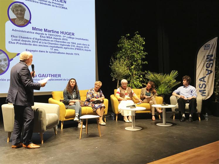 Mardi 4 juin, à Olivet. L'assemblée générale de la MSA Beauce-Cœur de Loire a été l'occasion d'une table ronde sur le thème de l'engagement des femmes en agriculture.