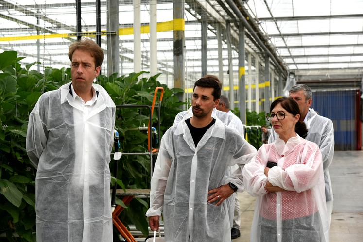 L'assemblée s'est ensuite rendue à Saint-Denis-en-Val pour visiter les serres du Val, une structure de 8,5 hectares soit douze stades de football.