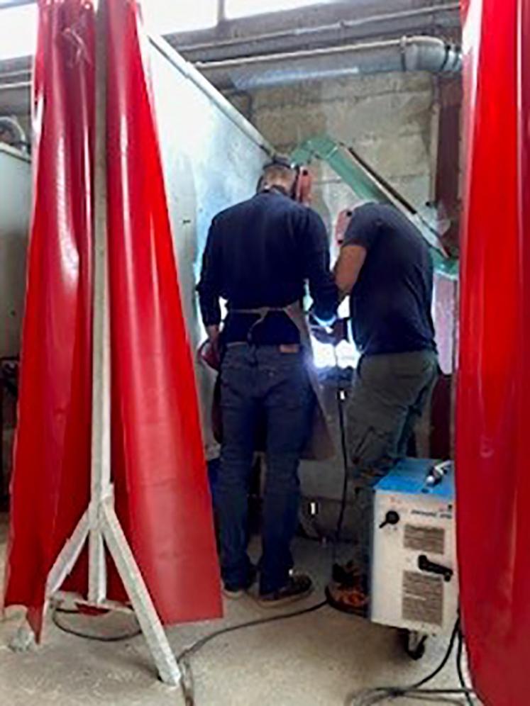 Une formation à la soudure a été organisée par la chambre d'Agriculture de région Île-de-France.