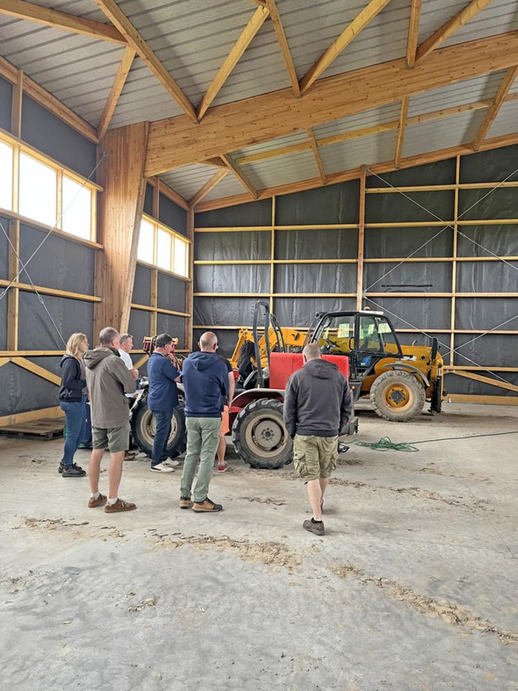 La visite s'est poursuivie sur le site de La Boissière-École (Yvelines).