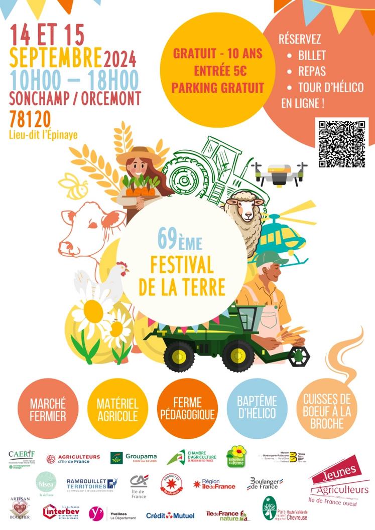 Affiche du Festival de la terre de JA IDFo 2024.