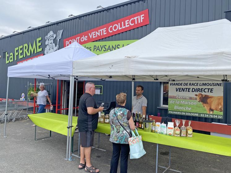 Le magasin de producteurs La Ferme, à Saint-Gervais-la-Forêt, a ouvert ses portes samedi 30 août 2024.