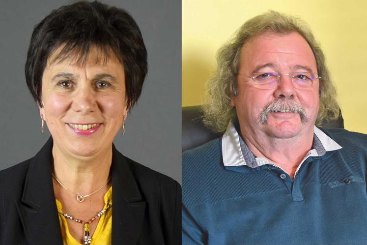 Mireille Binet, présidente de la section des anciens exploitants de la FNSEA 28, et Patrice Joseph, président de celle des bailleurs et propriétaires ruraux.