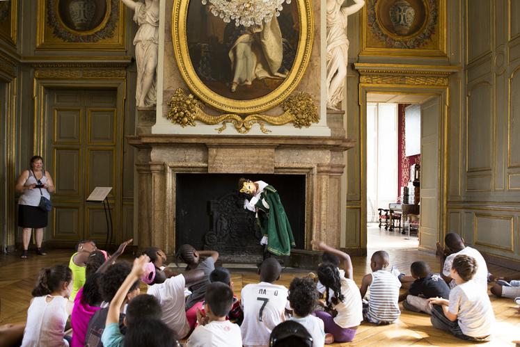 Animation au château de Maisons (Yvelines).
