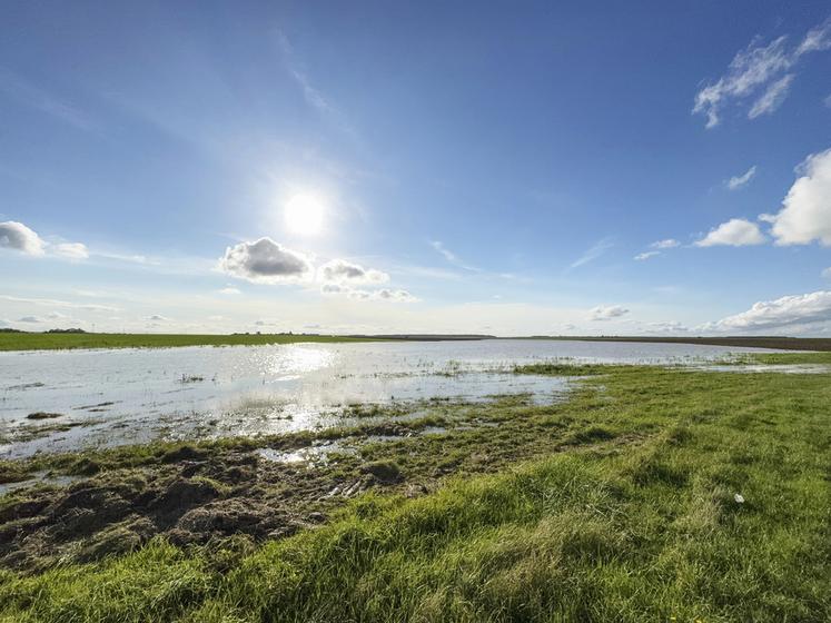 Vendredi 11 octobre, à Voves. On se croirait ailleurs qu'en Beauce… Après le passage de la tempête Kirk, le paysage a changé. 