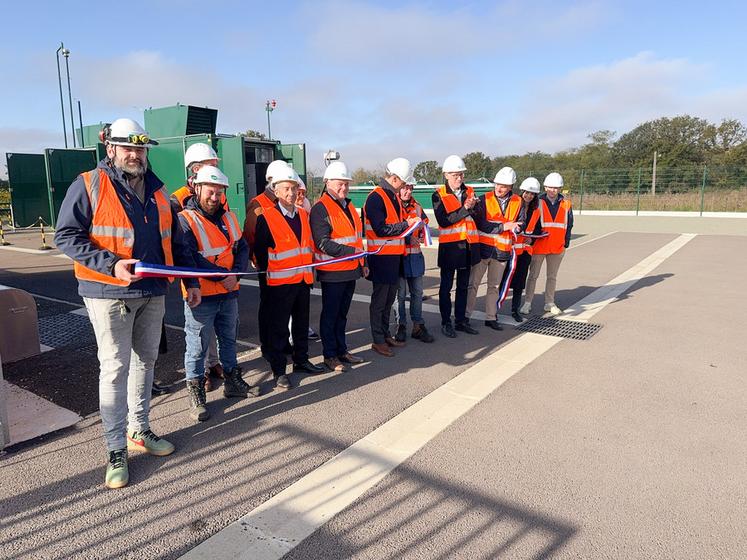 Jeudi 24 octobre, à Bonneval. Opérationnel depuis août 2023, le rebours de GRTgaz a été officiellement inauguré.