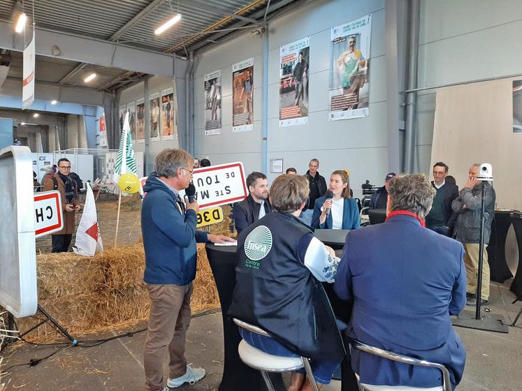 Marion Leguay, membre du conseil d'administration de JA Loir-et-Cher, a participé à un débat sur la situation agricole sur la web-TV TV agricole.