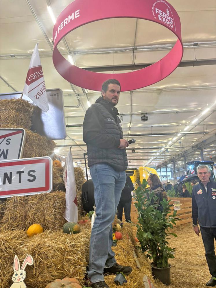 Xavier Maupoint, président de JA Indre-et-Loire, a remercié les bénévoles mobilisés pour tenir la buvette et animer la mini-ferme.