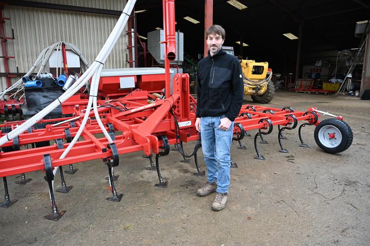 À la tête d'Agri-structures, Dorian Blot est agriculteur dans le sud de l'Essonne. En plus de son exploitation, il conçoit et fabrique du matériel agricole. 