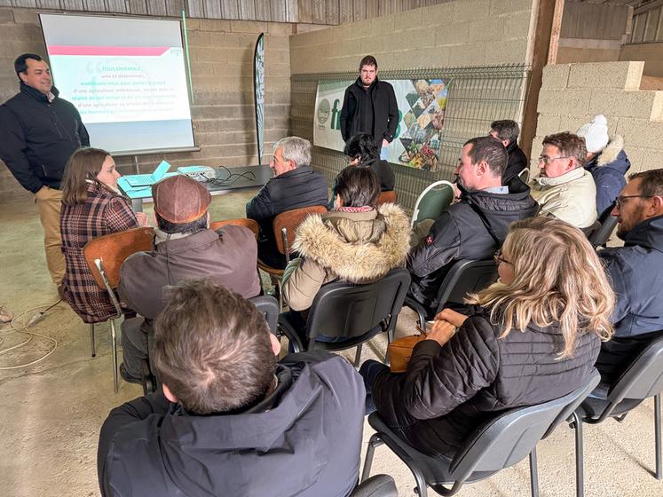 Lundi 9 décembre, à Dammarie. Cette réunion de présentation de la liste FNSEA-JA 28 pour les prochaines élections Chambre a été l'occasion d'échanges sur la suite de la campagne.