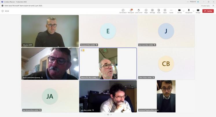 Jeudi 12 décembre, les administrateurs de la FNSEA 45 ont rencontré virtuellement chacun des deux députés du Loiret qui ont voté la motion de censure. Ici, Emmanuel Duplessy, député de la 2e circonscription.