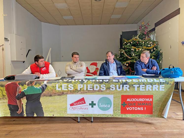 Les 17, 18 et 19 décembre, la FNSEA 41 et JA 41 ont organisé des réunions intercantonales publiques. Les candidats de la liste ont pu échanger sur le programme électoral avec les participants.