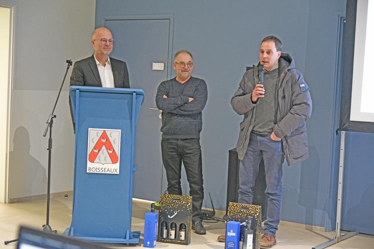 Jacky Brosse (à g.) et Jérôme Marcille ont été remerciés pour leur engagement au sein du conseil.