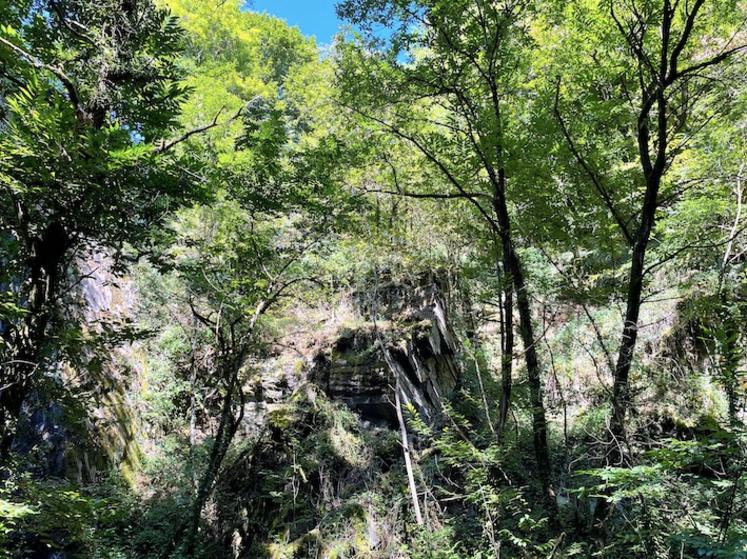 Visite des Pans de Travassac, en Corrèze.