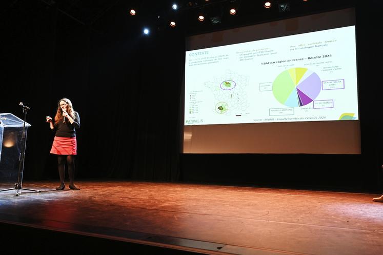 L'ingénieure d'Arvalis Delphine Bouttet a planté le décor d'une filière active et porteuse en région Centre. 