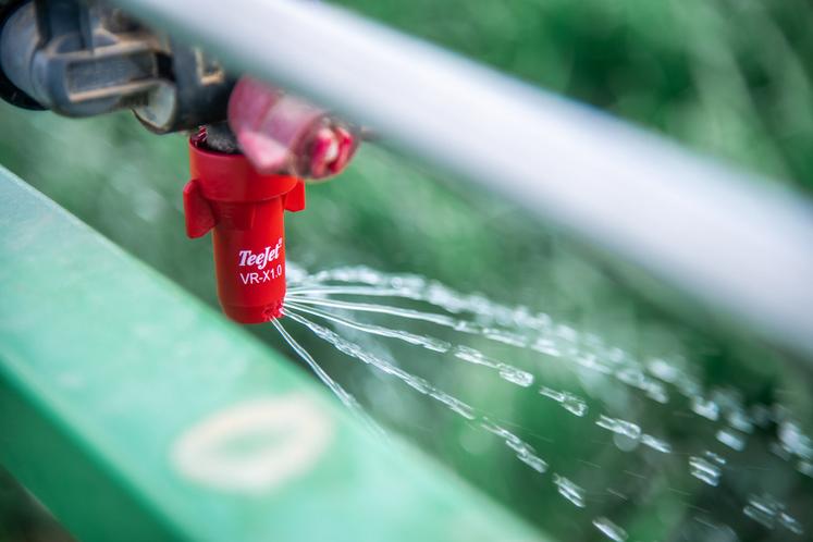 La taille des gouttelettes agit directement sur la dérive.