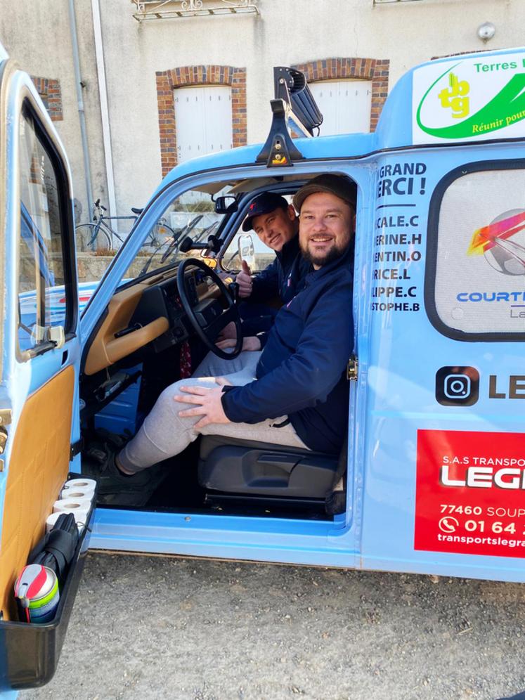 Lundi 17 février. Jordan Pasdeloup et François Frémin quittent la Seine-et-Marne après des mois de préparation.