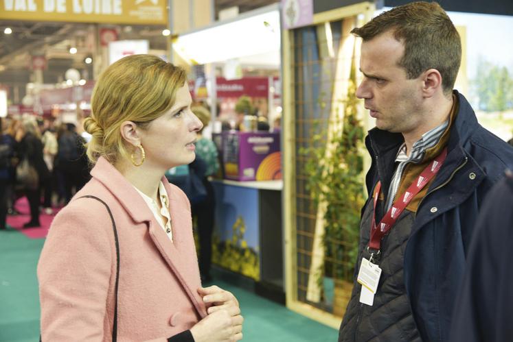 Constance de Pélichy, députée, et Valentin Caron ont échangé sur l'actualité agricole du département du Loiret.
