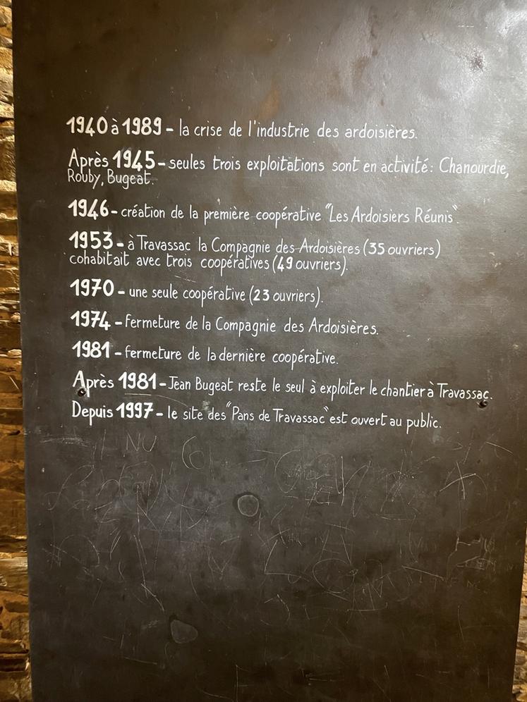 L'histoire des carrières de Travassac est retracée dans le musée du site des Pans de Travassac.