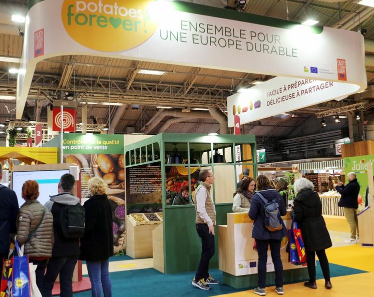Au Salon international de l’agriculture, le stand Potatoes forever a mis l’accent sur la pédagogie et les rencontres.