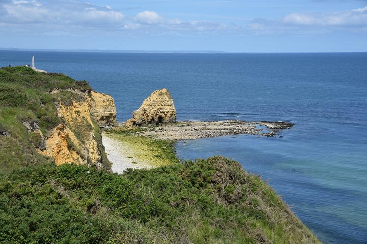 (Archives) La pointe du Hoc, l'un des sites emblématiques du débarquement, est au programme.