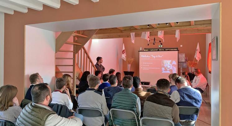 Samedi 8 mars, aux Granges-le-Roi (Essonne). Les Jeunes agriculteurs d'Île-de-France ouest ont tenu leur assemblée générale.