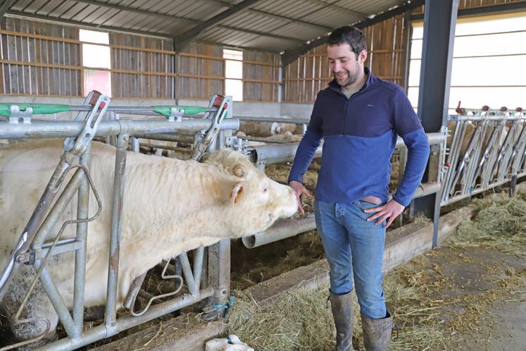 Mathieu Gilloots a su optimiser son travail avec des bâtiments d'élevage bien pensés. 