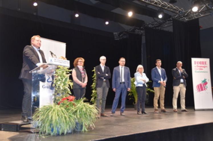 À l'issue de la déambulation dans les allées de la Foire de Coulommiers, le président de la chambre d'Agriculture de région Île-de-France, Damien Greffin, a prononcé son discours.