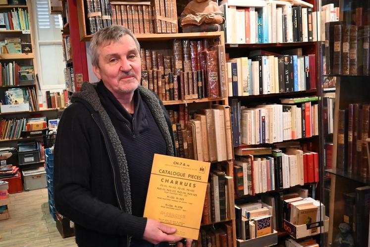 Lionel Leroux, bouquiniste à Blois (Loir-et-Cher)