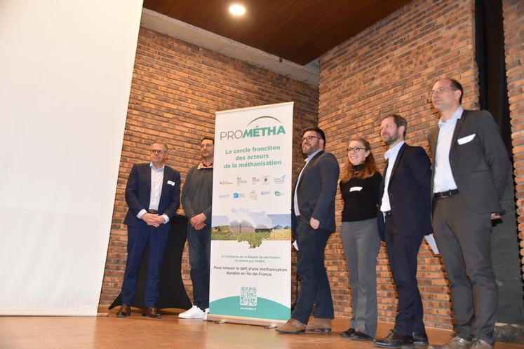 Une table ronde réunissait le délégué territorial Val de Seine Natran, Mathieu Beaudoin, agri méthaniseur (agri biogaz de la brie), Alain Auzet, maire de Réau et Sophie Kuhn, cheffe de service expertise déchet énergie climat au département de Seine-et-Marne.