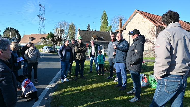 Guillaume Moret a participé à sa première mobilisation en tant que président de la FDSEA d'Île-de-France.